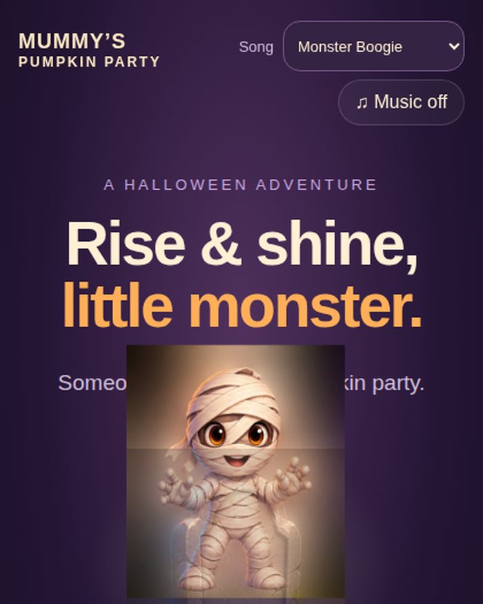 Mummy's Pumpkin Party screenshot